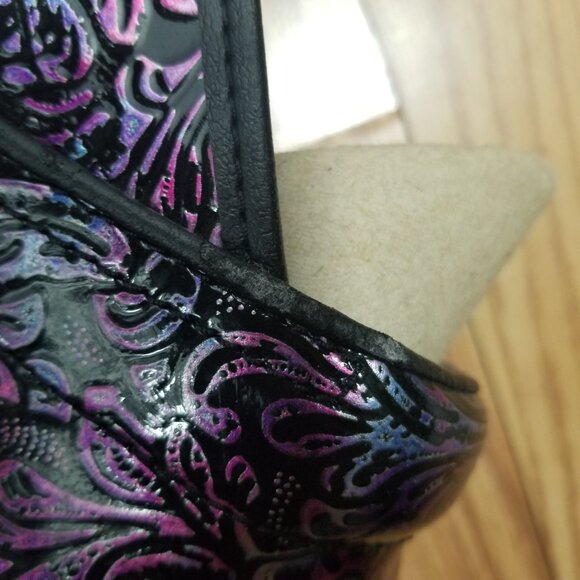 Dansko Women's XP 2.0 Purple Floral Embossed Clogs EU 41 US 10.5-11 - Picture 8 of 12